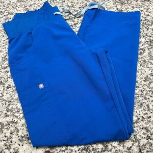 FIGS Kade royal blue scrub pants size small petite
